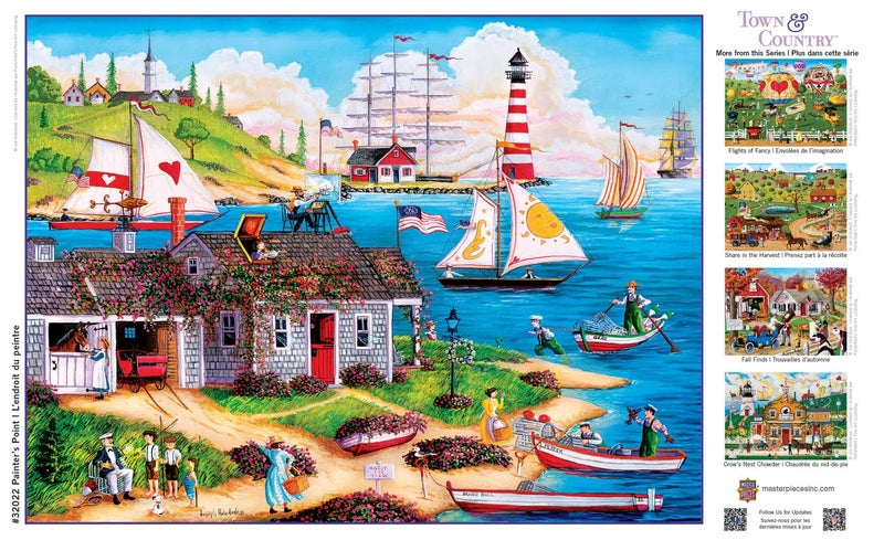 MasterPieces 300 Piece EZ Grip Jigsaw Puzzle - Painter's Point - 18"x24" - Image 4